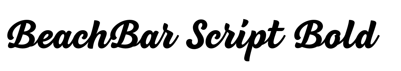 BeachBar Script Bold